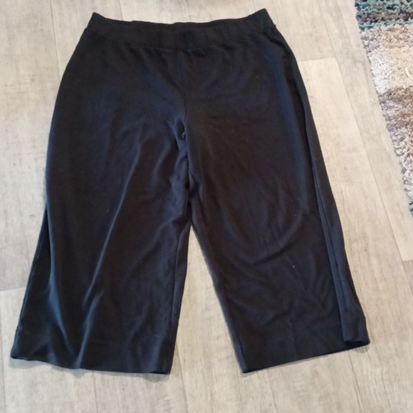 Women Black Lounge Pants elastic stretch waist Plus 2X TIME AND TRU - Picture 6 of 6